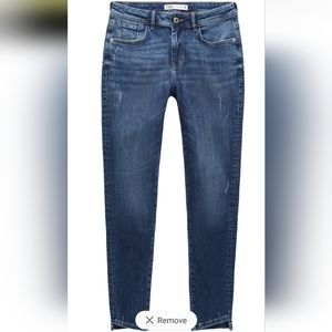 Midrise skinny jeans